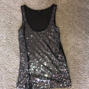 sequin tank top